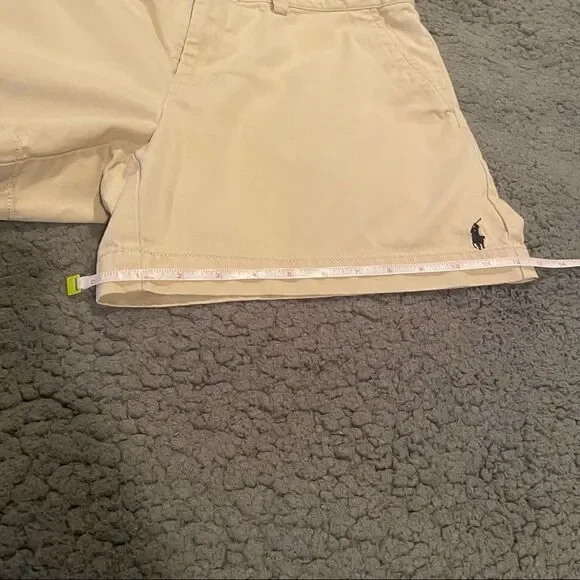 Ralph Lauren Sport Khaki Flat Front Shorts Size 8 - Picture 8 of 10